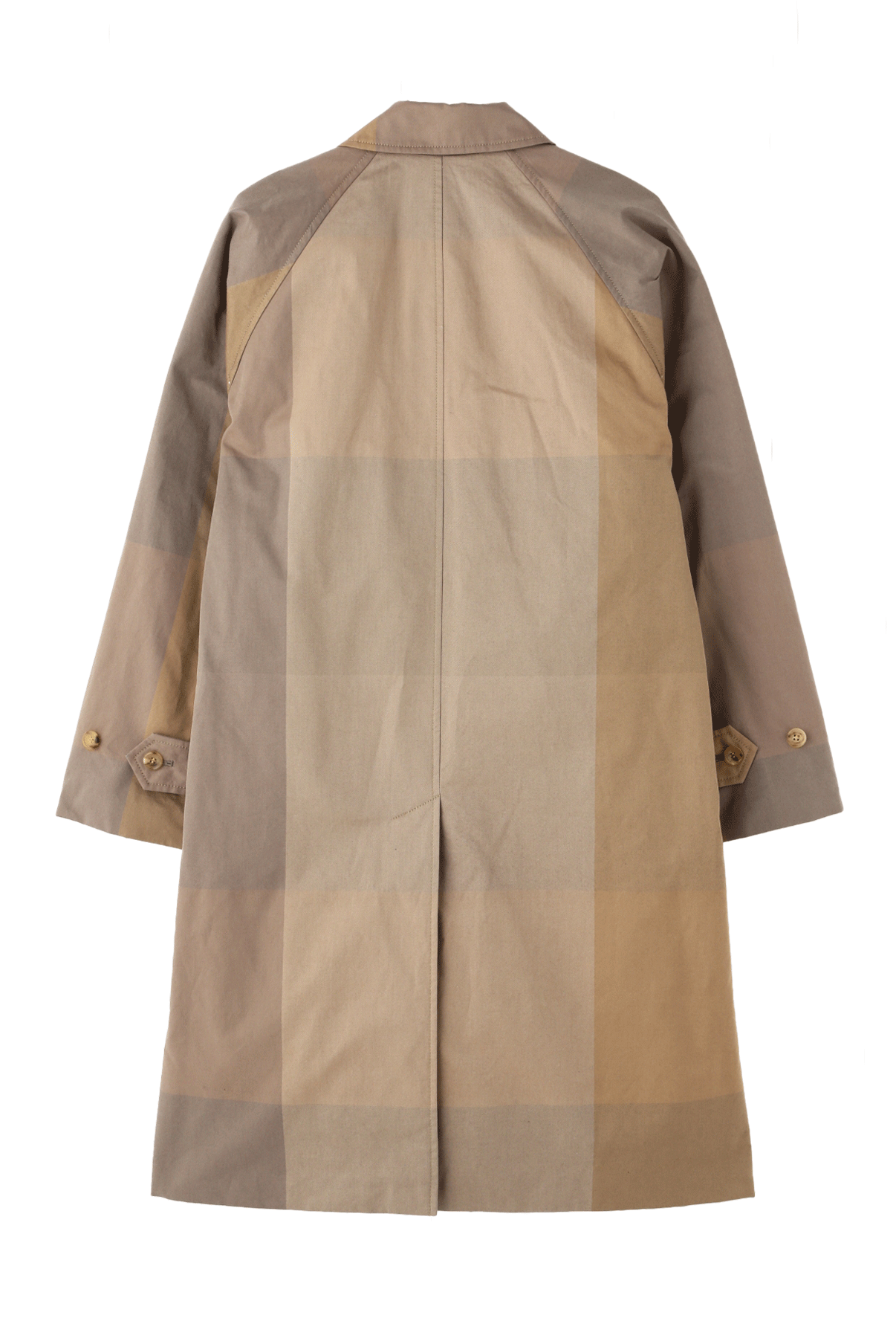 BAL COLLAR COAT - Big block check -