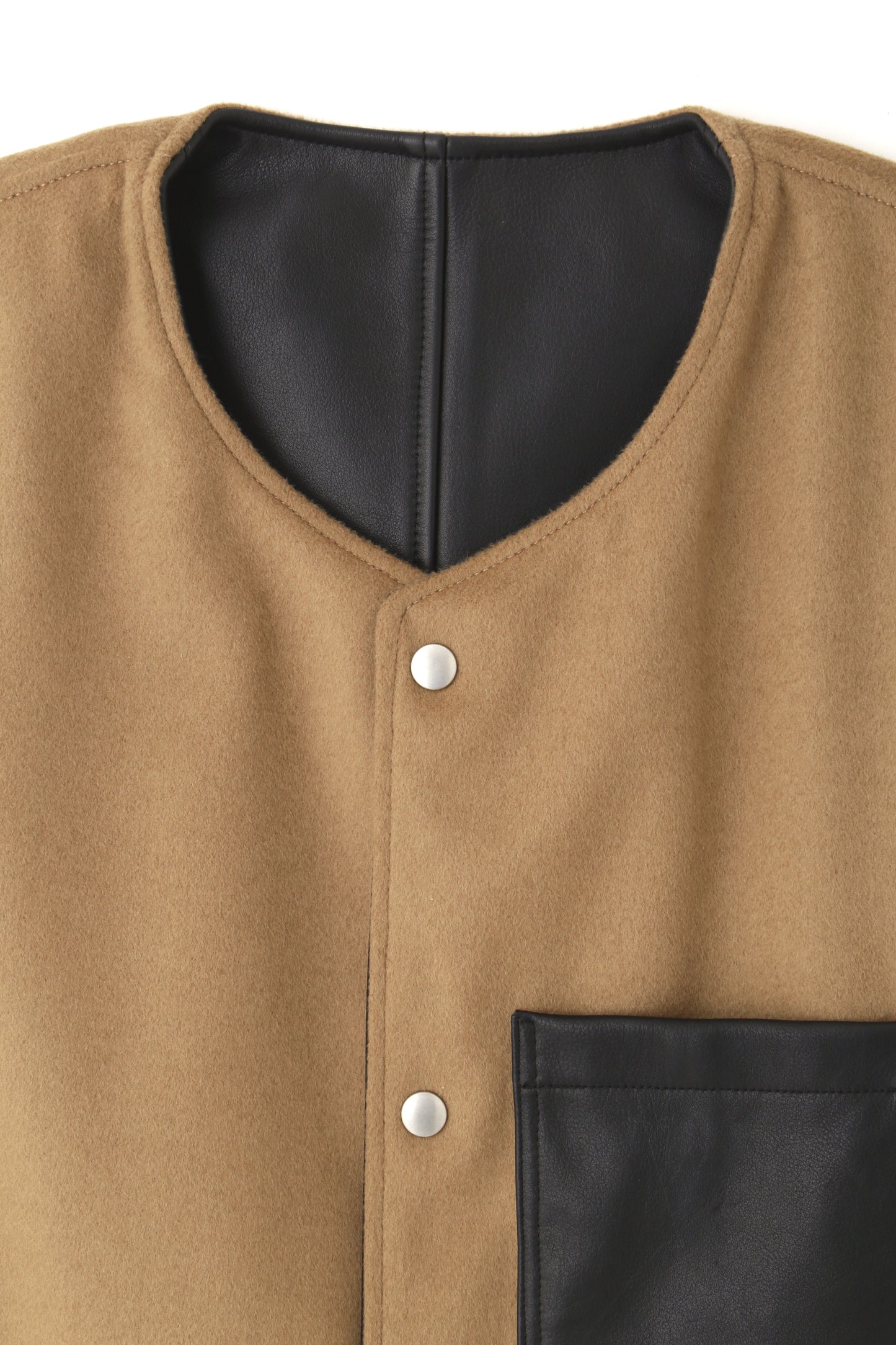 REVERSIBLE LEATHER VEST