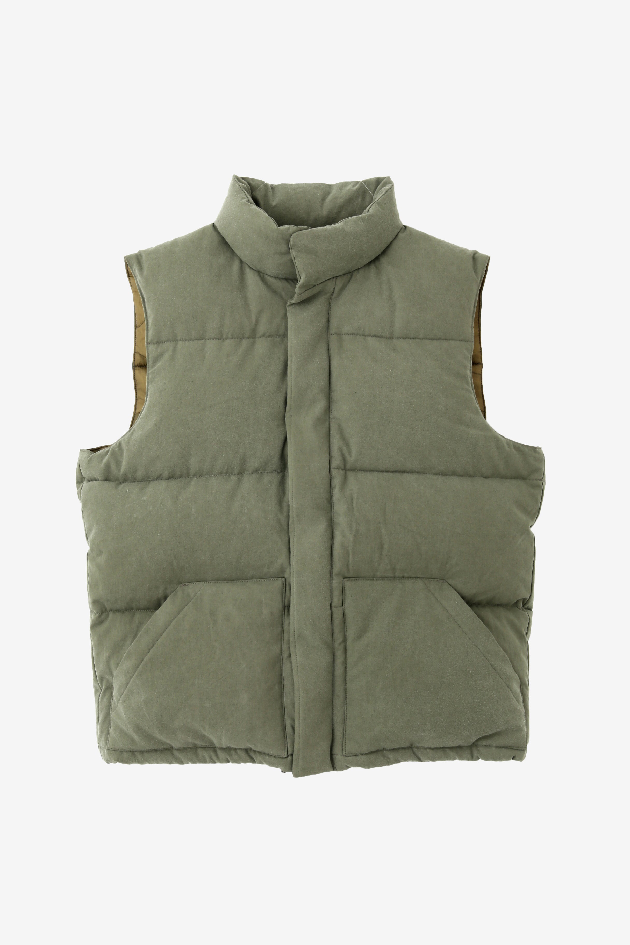 vintage down vest beigeダウンベスト - mirabellor.com