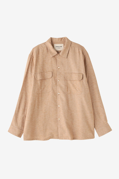 FLAT COLLAR SHIRT -UNSTAINED ORGANIC COTTON-