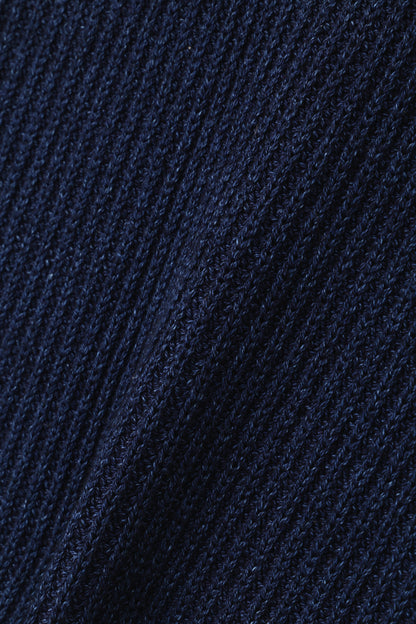 INDIGO CREW NECK KNIT -ONE WASH-