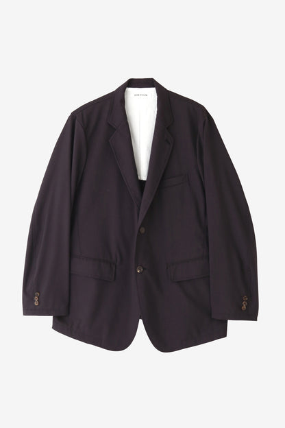 2B TAILORED JACKET -Wool poplin-