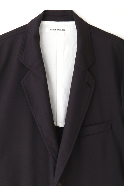 2B TAILORED JACKET -Wool poplin-