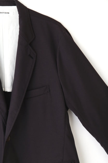 2B TAILORED JACKET -Wool poplin-