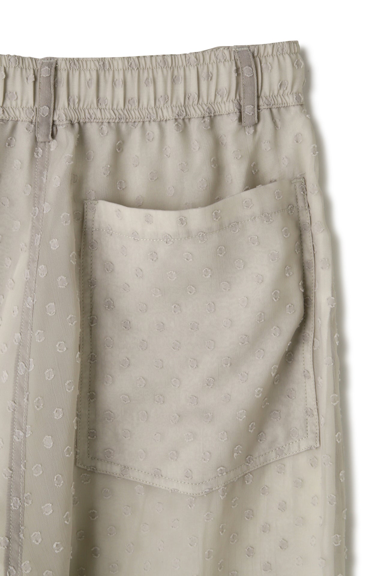 EASY TYPE SHEER TROUSERS - Dot pattern indian khadi -