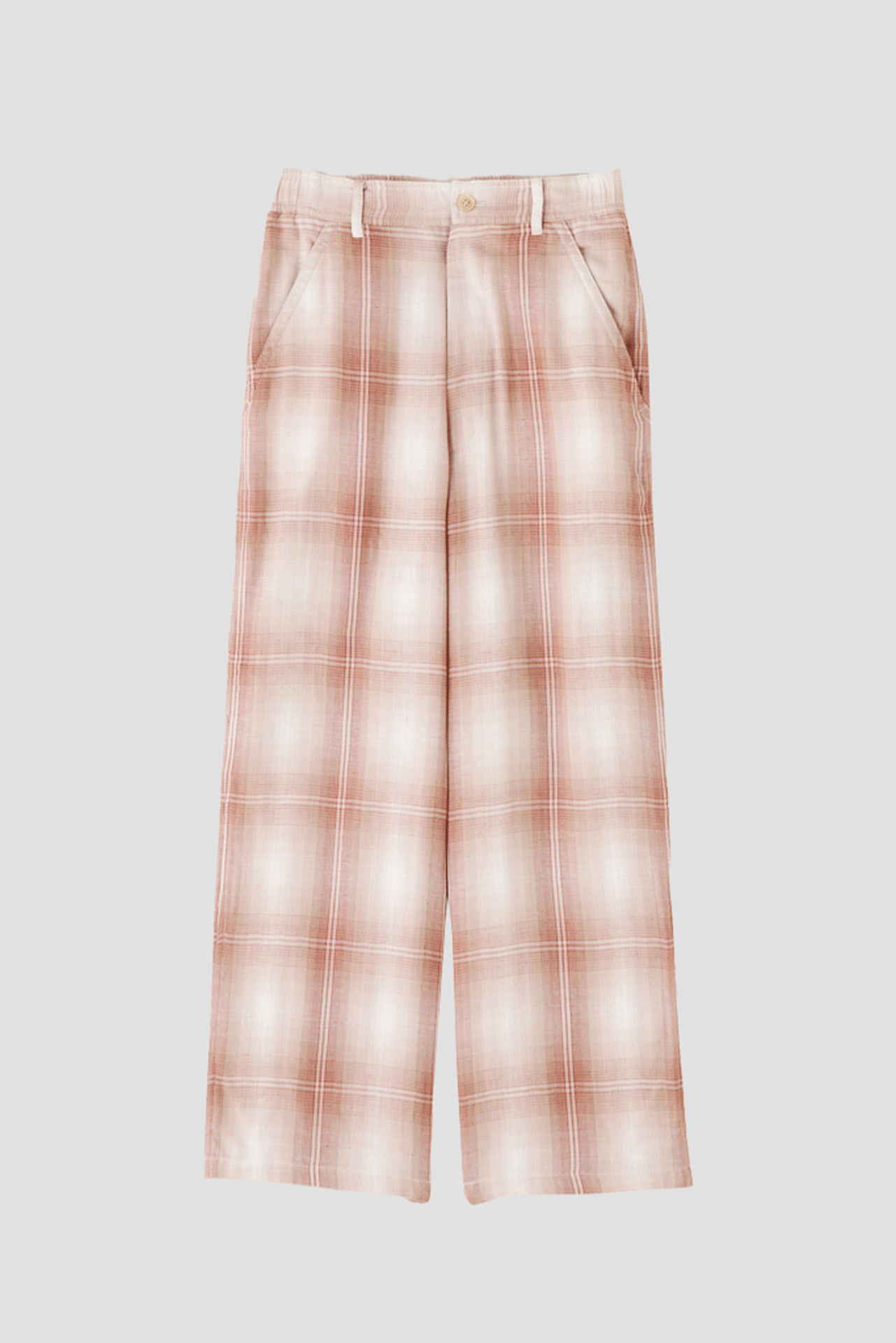 EASY TROUSERS - Triple gauze glittery check -