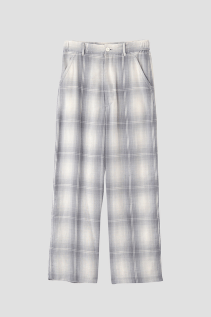 EASY TROUSERS - Triple gauze glittery check -