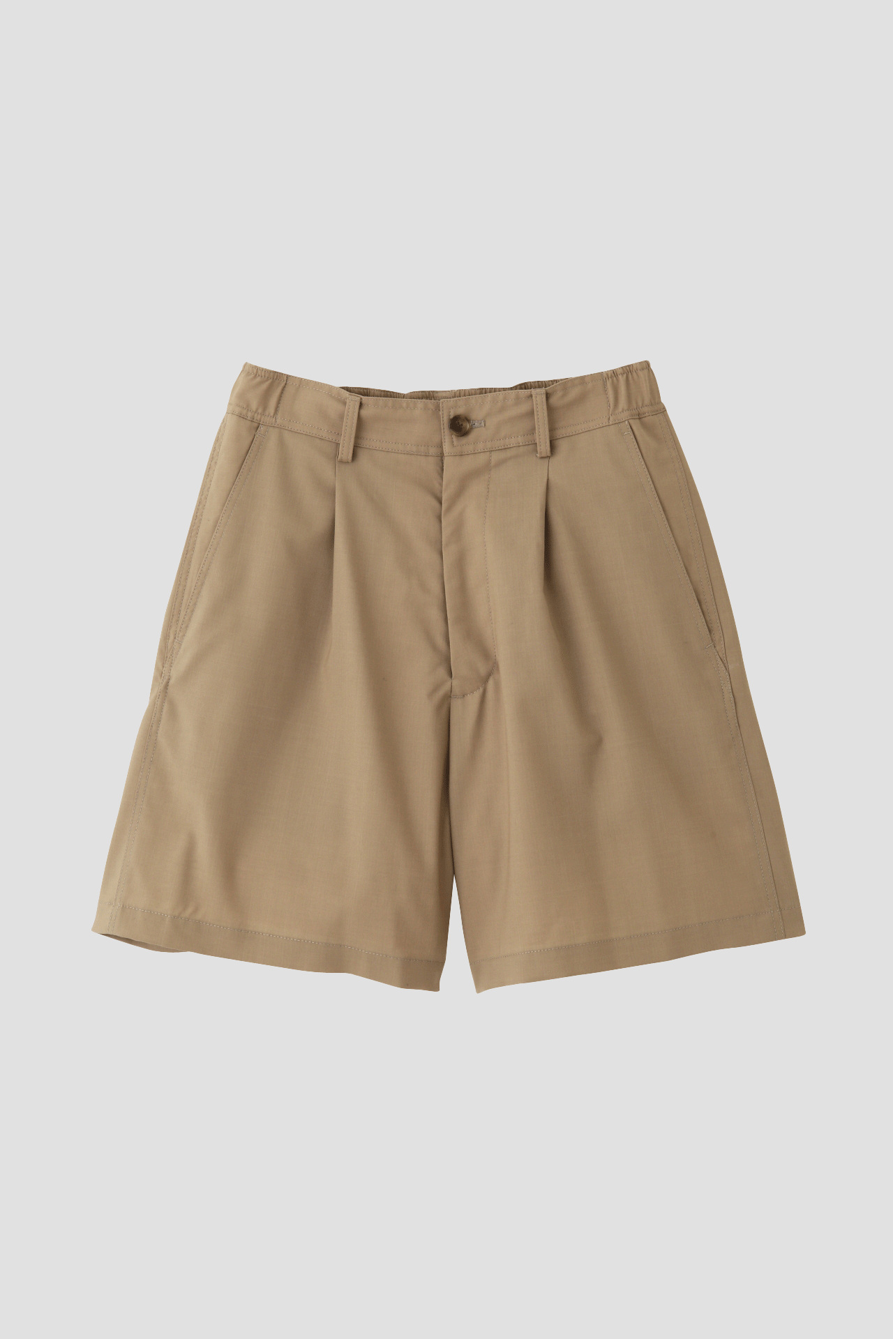 EASY SHORT PANTS - Wool poplin -