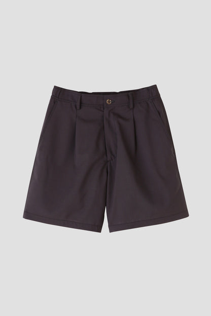 EASY SHORT PANTS - Wool poplin -