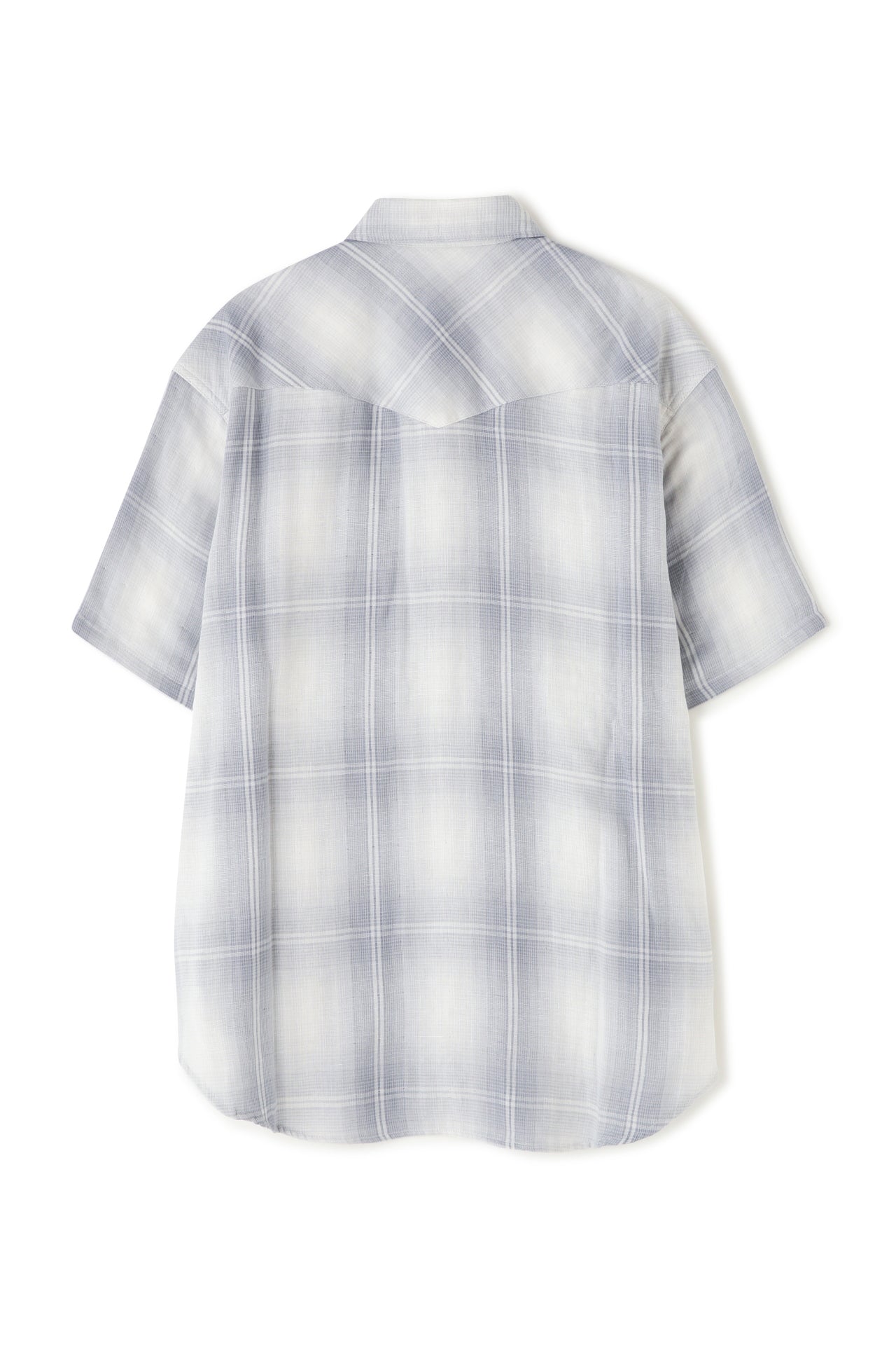 WESTERN SHIRTS S/S - Triple gauze glittery check -