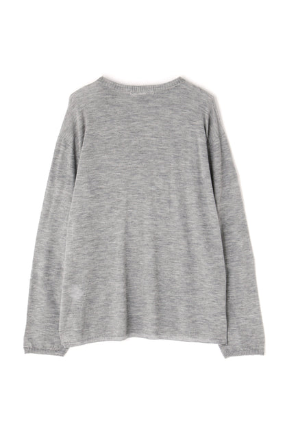 LONGSLEEVE CASHMERE KNIT TEE - Wholegarment -