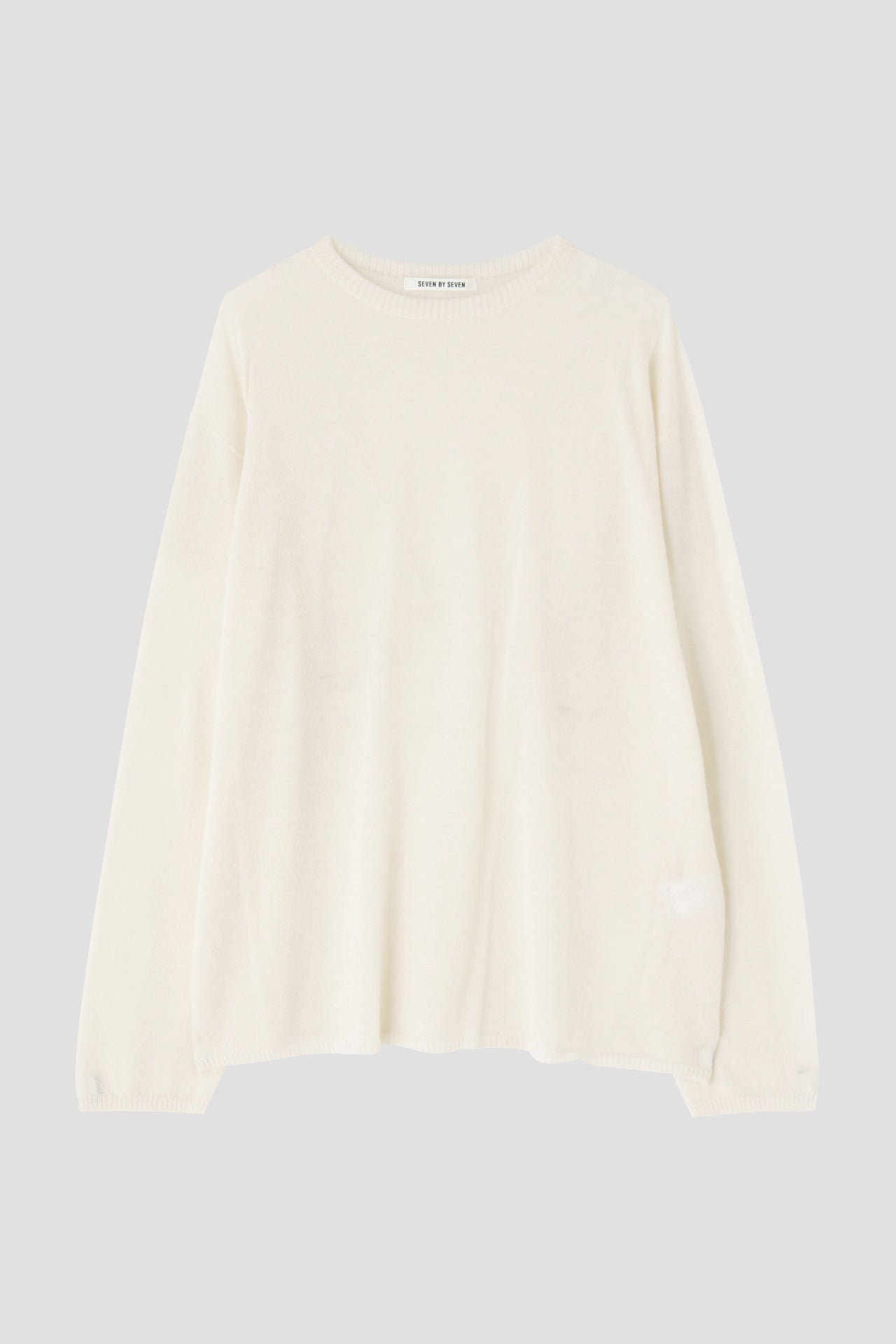 LONGSLEEVE CASHMERE KNIT TEE - Wholegarment -