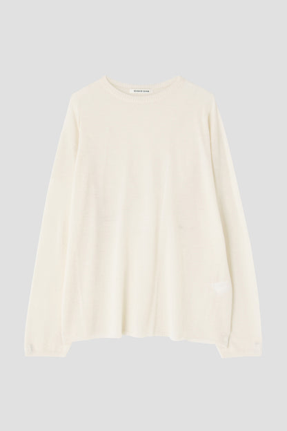 LONGSLEEVE CASHMERE KNIT TEE - Wholegarment -