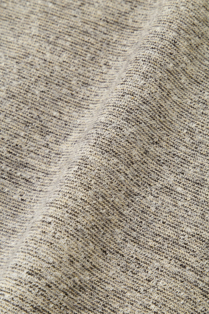 ORGANIC COTTON RIB WRAP AROUND TEE - Mixed ”UNSTAINED” yarn -