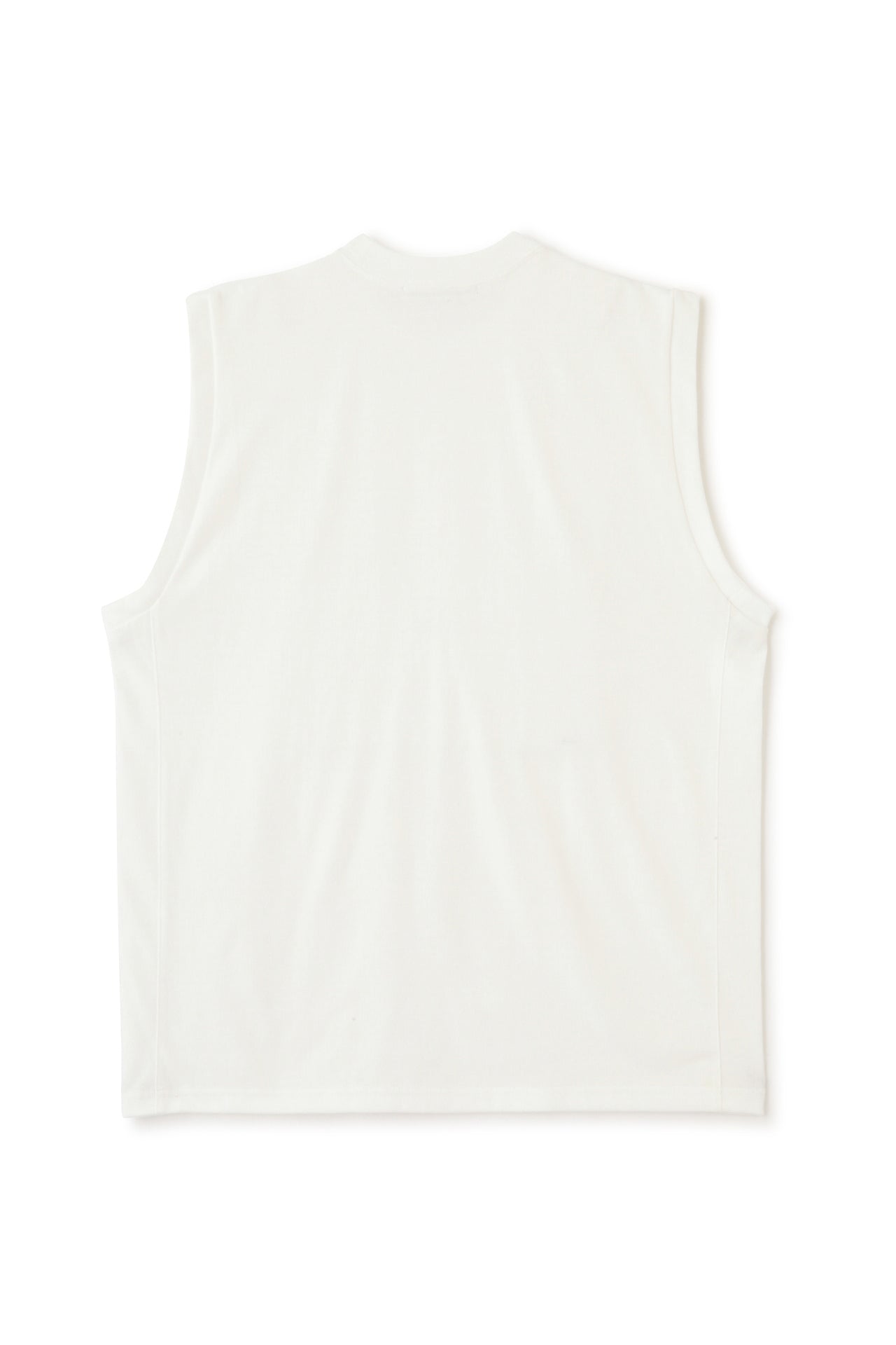 WRAP AROUND SLEEVELESS TEE - Suvin gold cotton -