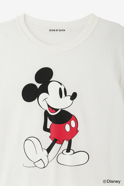 GAUZE TEE - Mickey print -