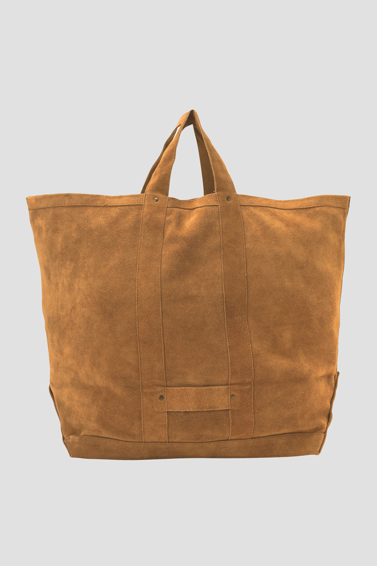 LEATHER TOTE BAG -Cow split leather-