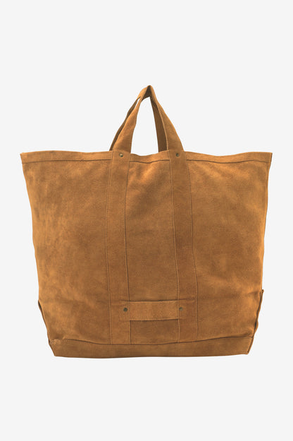LEATHER TOTE BAG -Cow split leather-