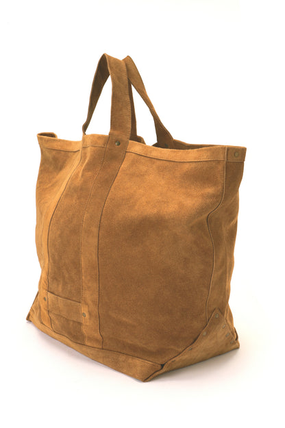 LEATHER TOTE BAG -Cow split leather-
