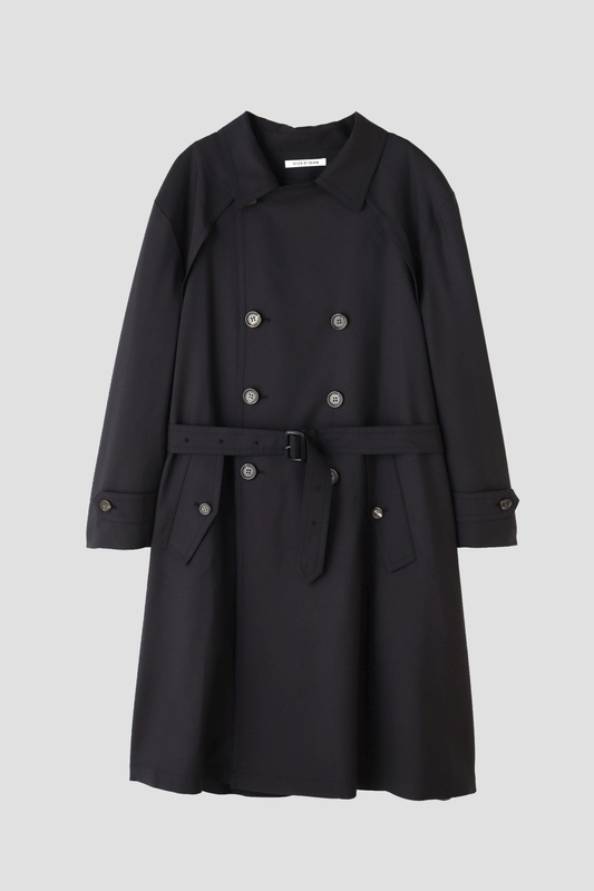 TRENCH COAT -Wool twill-