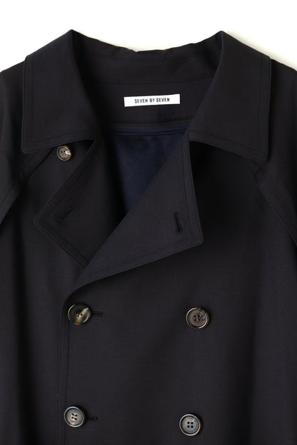 TRENCH COAT -Wool twill-