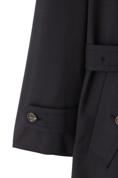 TRENCH COAT -Wool twill-