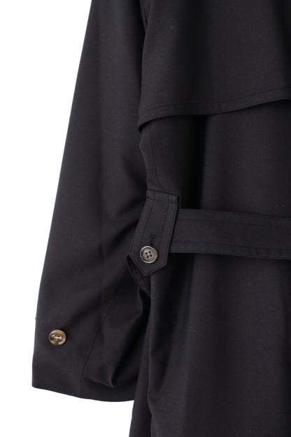 TRENCH COAT -Wool twill-