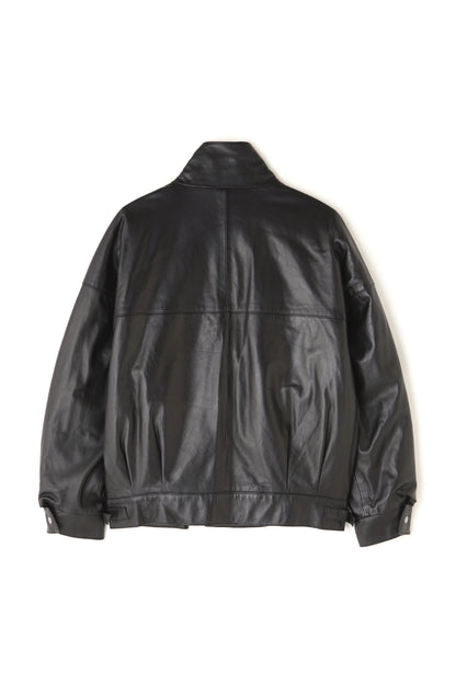 STORM FLAP LEATHER BLOUSON ‐Sheep leather‐
