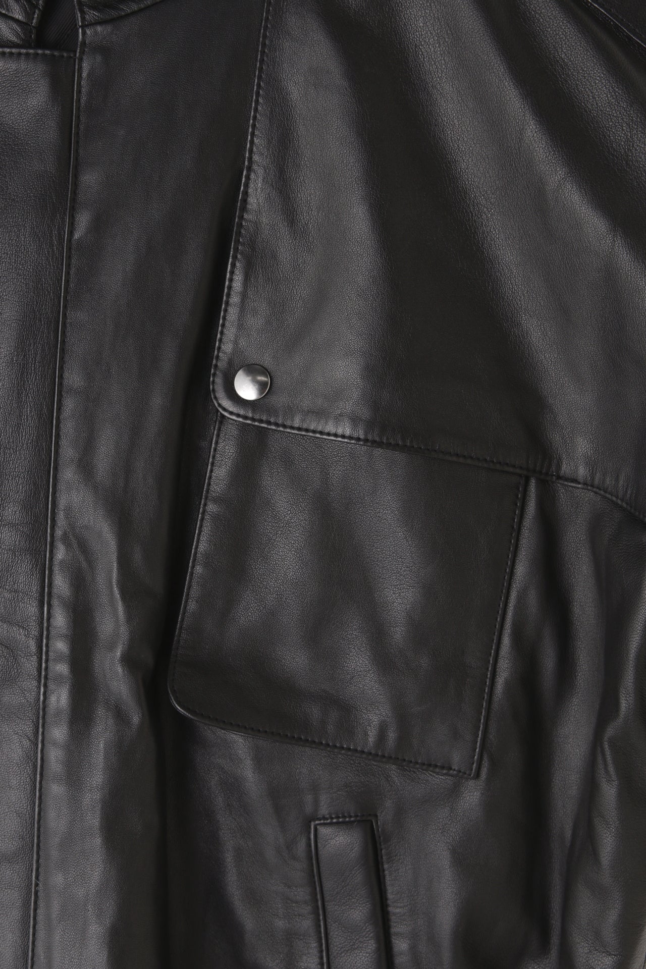 STORM FLAP LEATHER BLOUSON ‐Sheep leather‐
