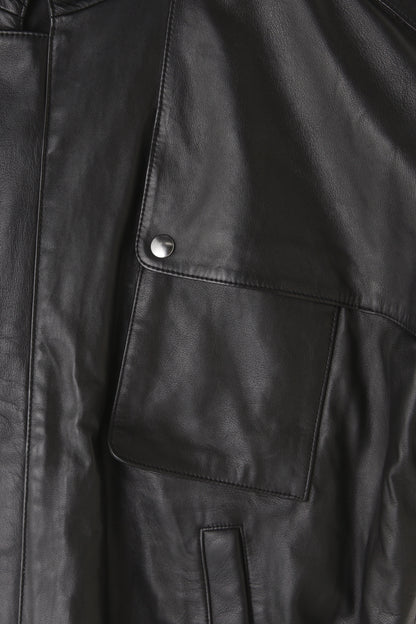 STORM FLAP LEATHER BLOUSON ‐Sheep leather‐
