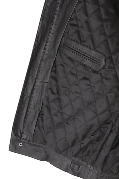 STORM FLAP LEATHER BLOUSON ‐Sheep leather‐