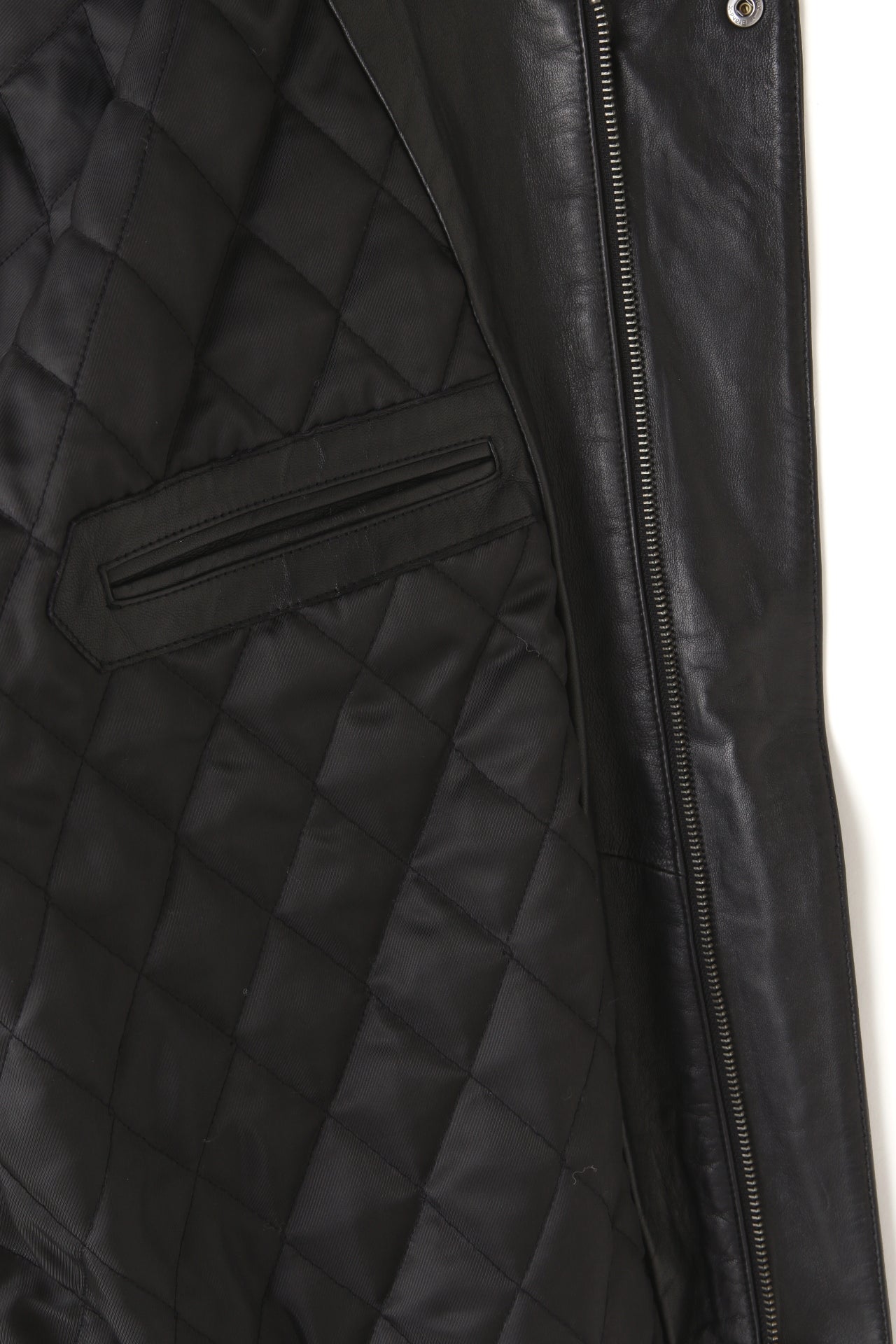 STORM FLAP LEATHER BLOUSON ‐Sheep leather‐