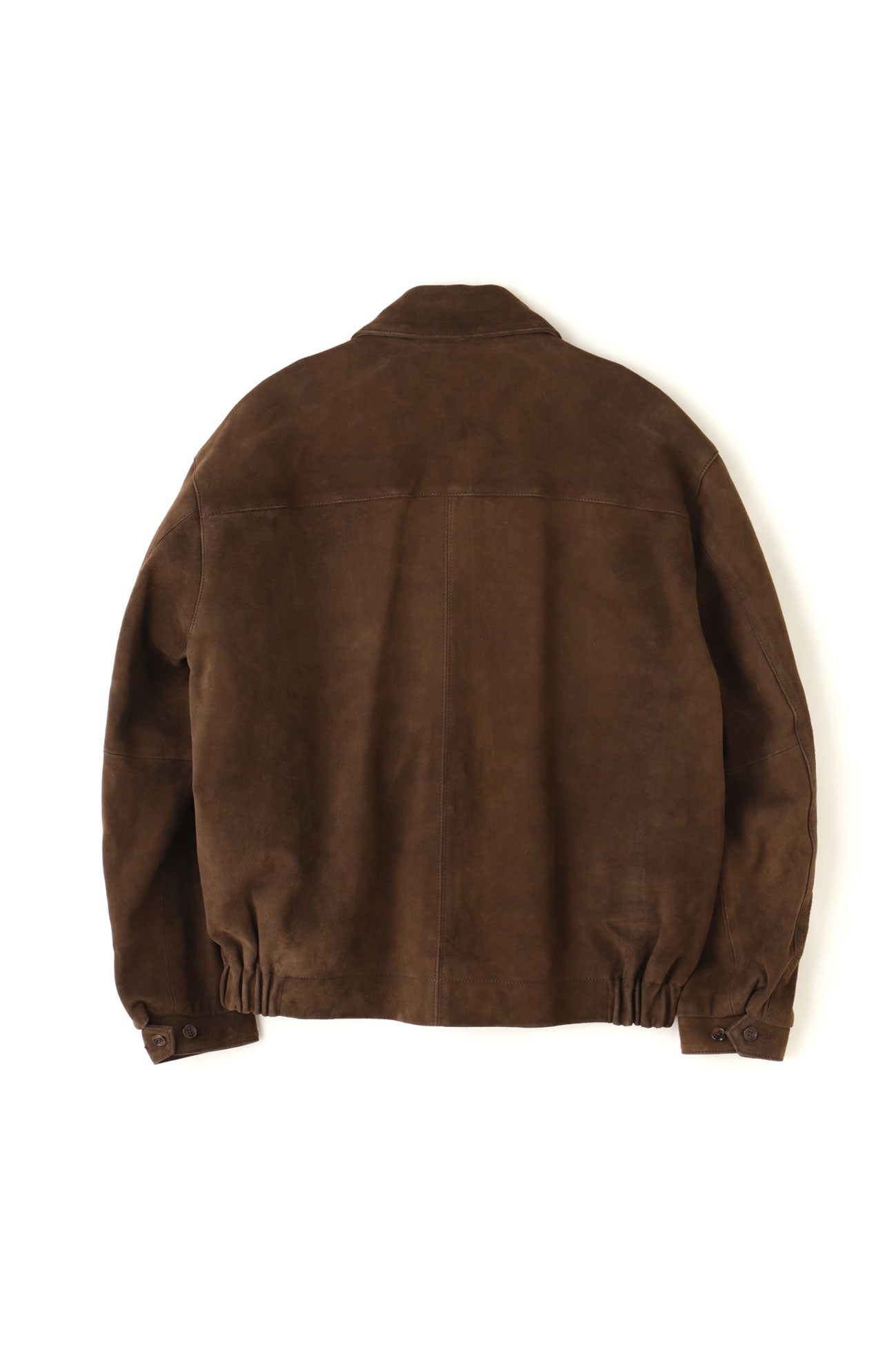 ZIP UP LEATHER BLOUSON ‐Kashmir suede‐