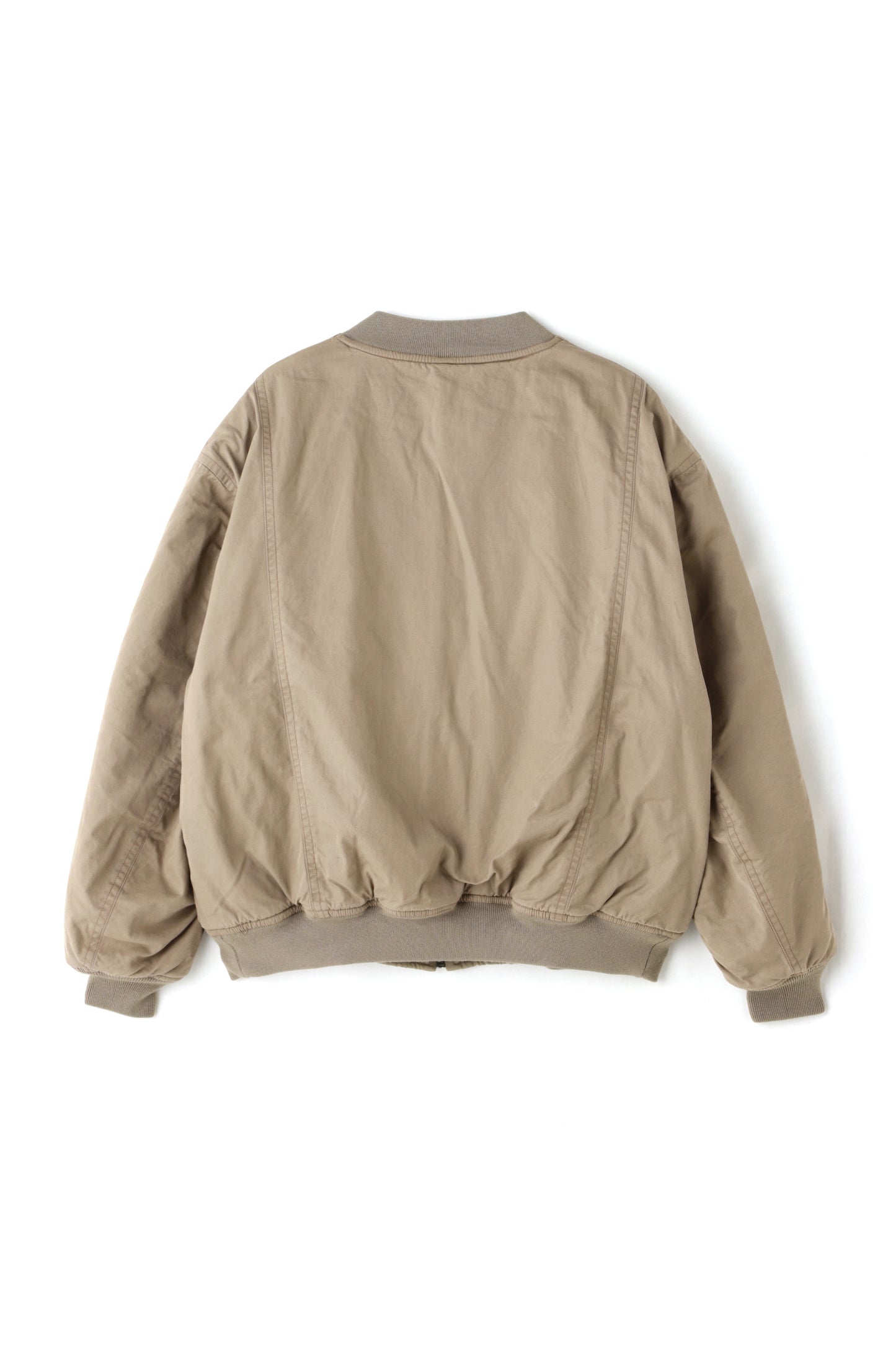 REVERSIBLE RIB BLOUSON ‐Cotton / Alpaca wool‐