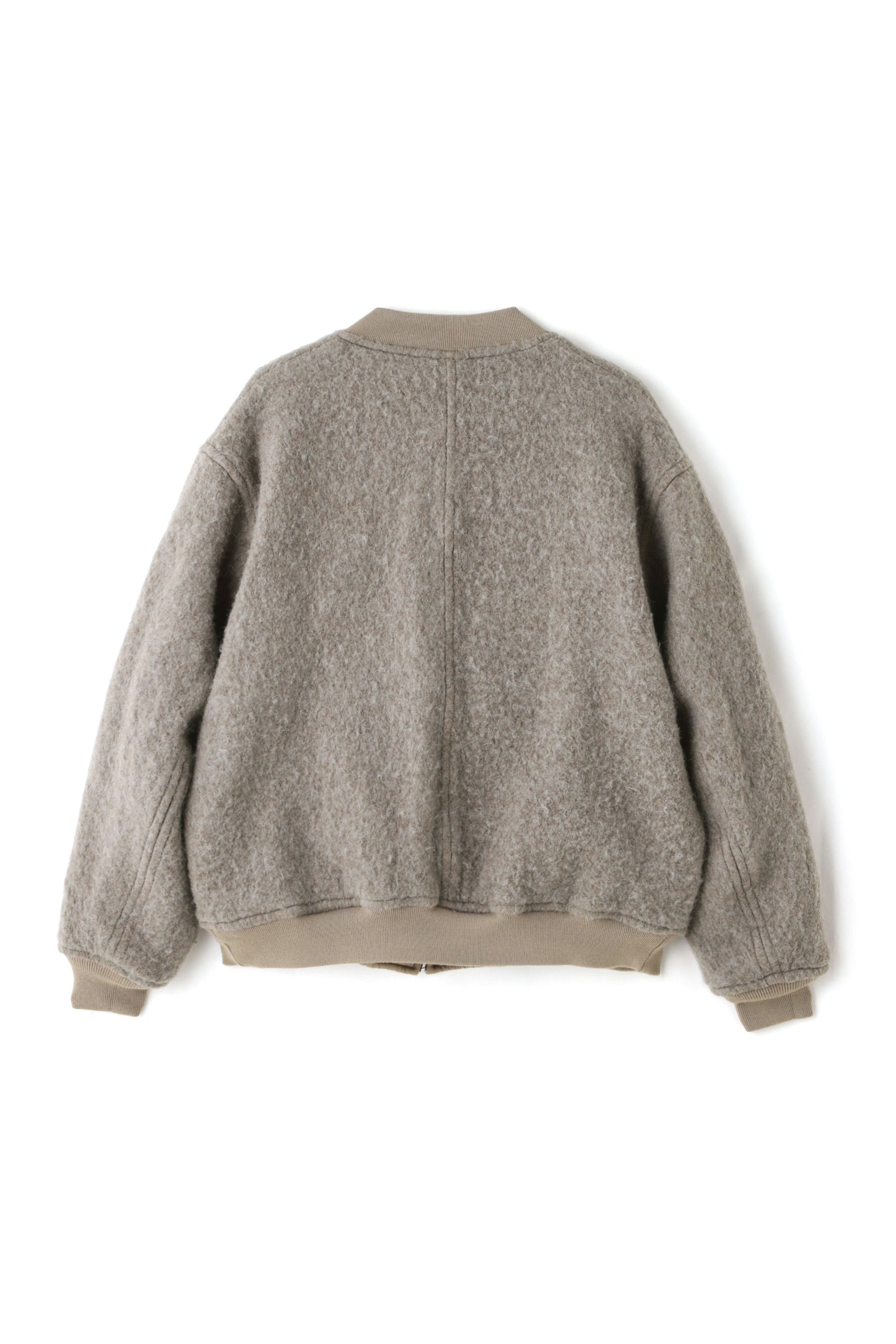 REVERSIBLE RIB BLOUSON ‐Cotton / Alpaca wool‐