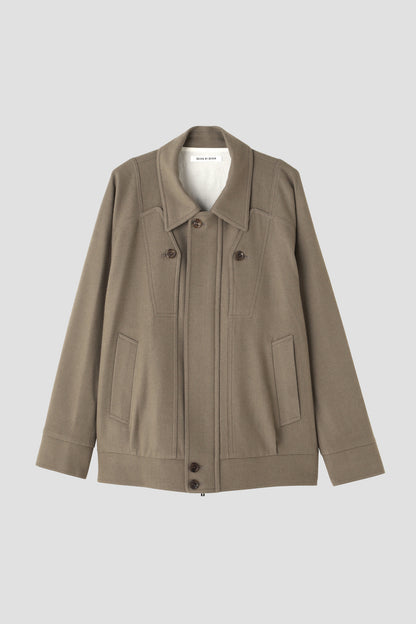 MULTI POCKET BLOUSON ‐Powder melton‐