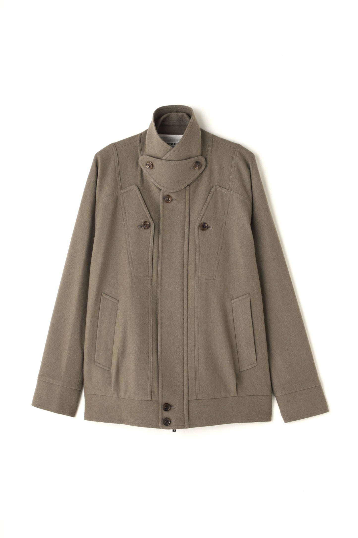 MULTI POCKET BLOUSON ‐Powder melton‐