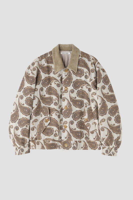 BOTTUN BLOUSON ‐Paisley jacquard‐