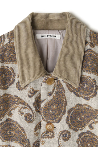 BOTTUN BLOUSON ‐Paisley jacquard‐