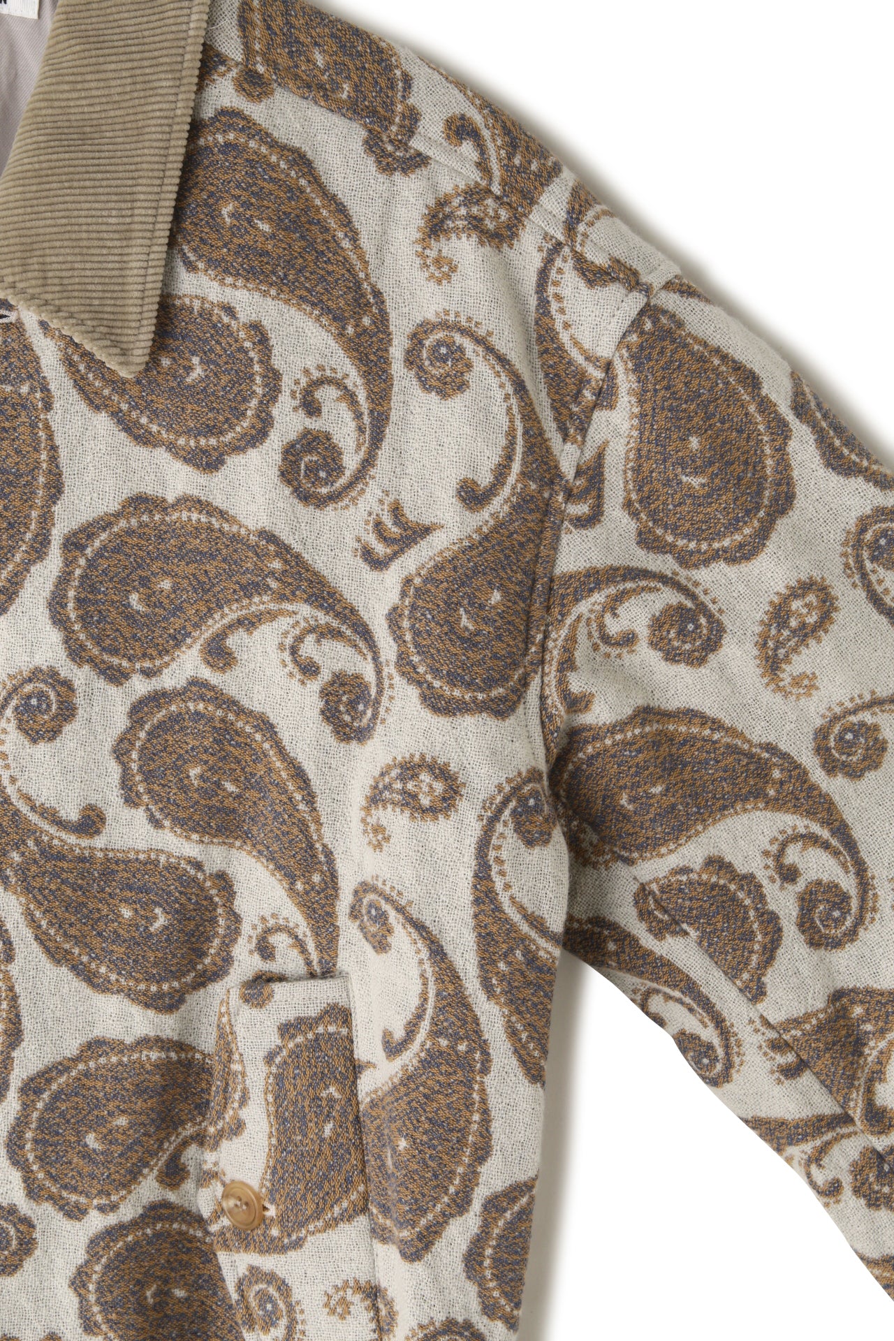 BOTTUN BLOUSON ‐Paisley jacquard‐