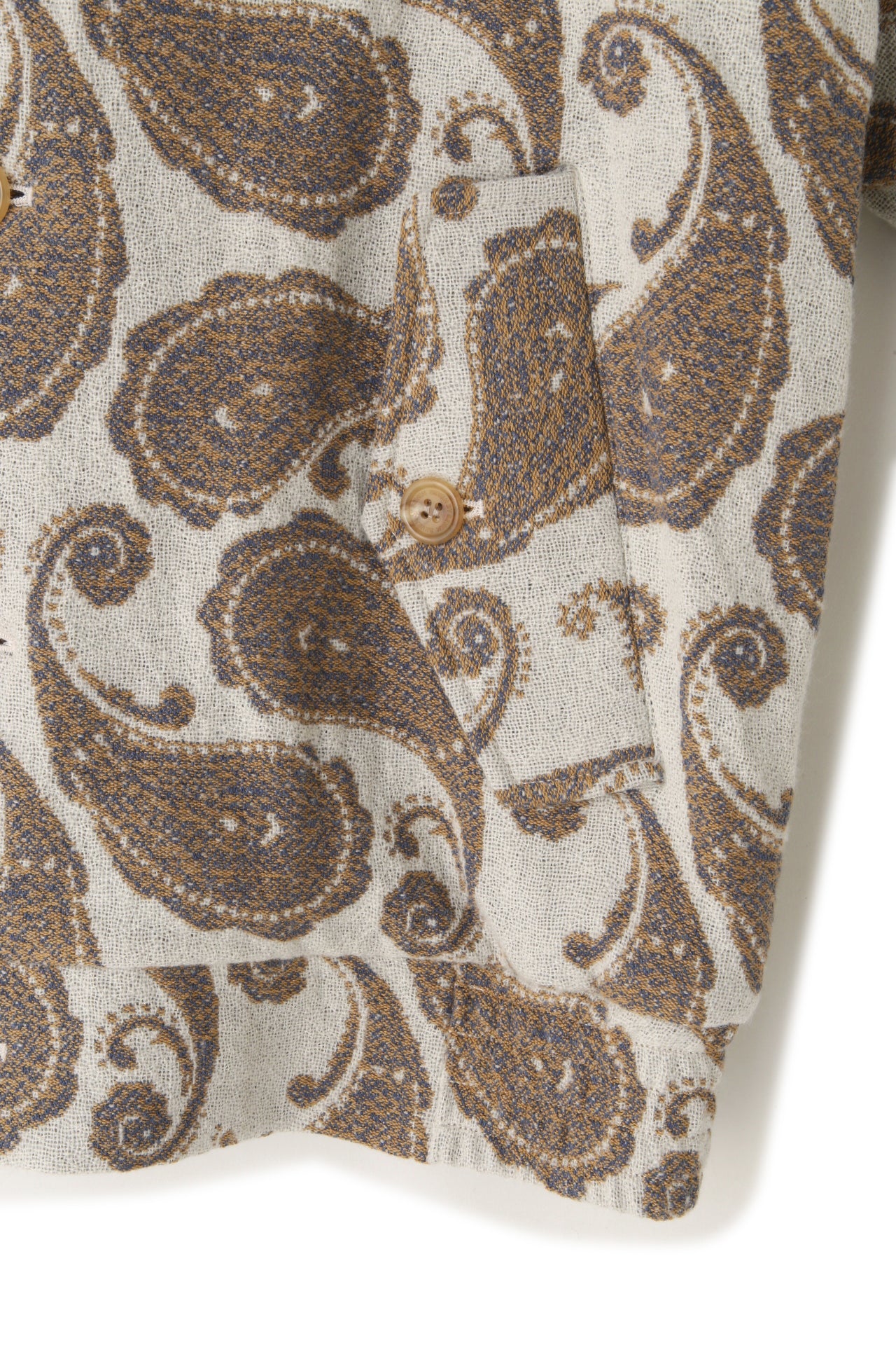 BOTTUN BLOUSON ‐Paisley jacquard‐