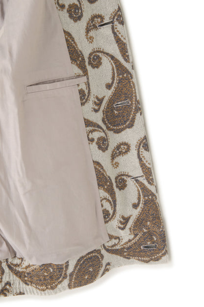 BOTTUN BLOUSON ‐Paisley jacquard‐