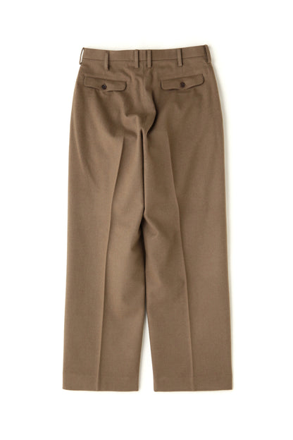 IN TUCK TROUSERS -Powder melton-