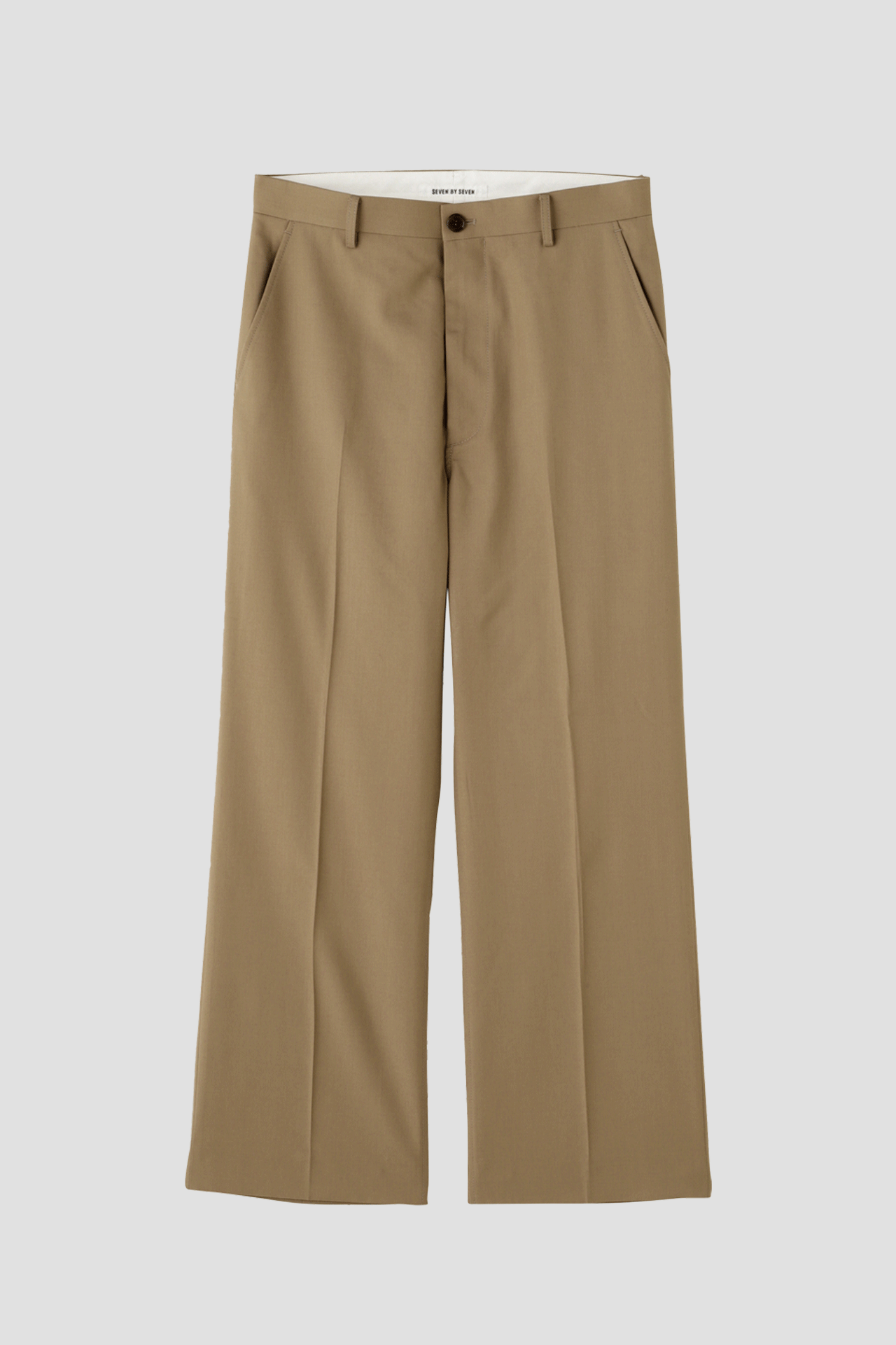 WIDE FLARE TROUSERS ‐Wool twill‐