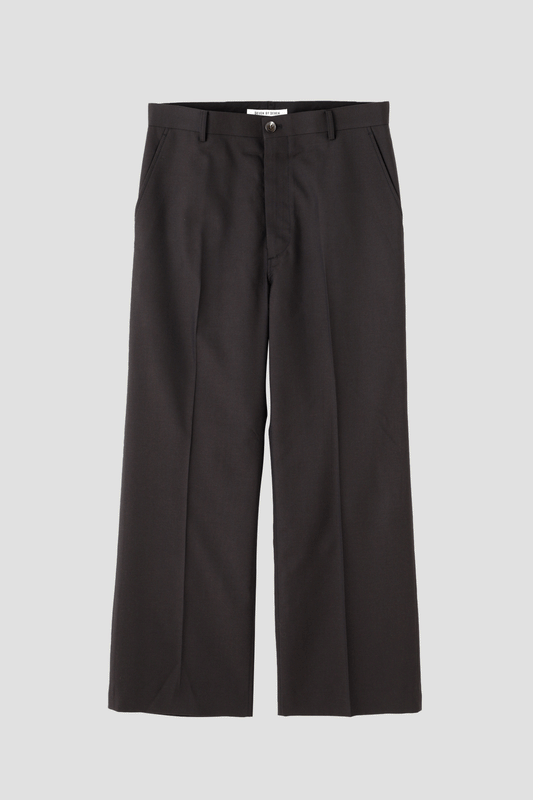 WIDE FLARE TROUSERS ‐Wool twill‐