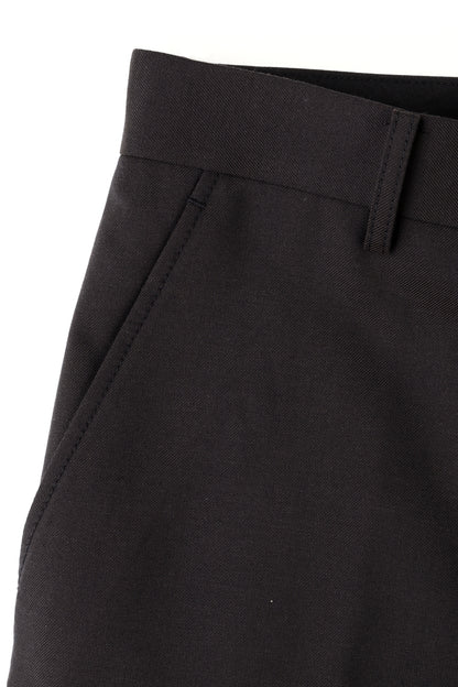 WIDE FLARE TROUSERS ‐Wool twill‐