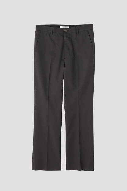 FLARE TROUSERS ‐Wool twill‐