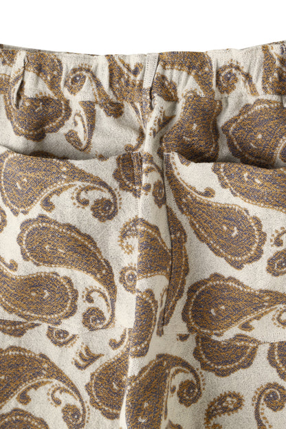 EASY TROUSERS ‐Paisley jacquard‐