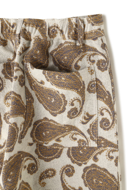 EASY TROUSERS ‐Paisley jacquard‐