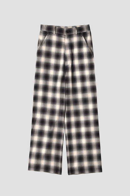 OMBRE CHECK EASY TROUSERS ‐Cotton/Yak‐